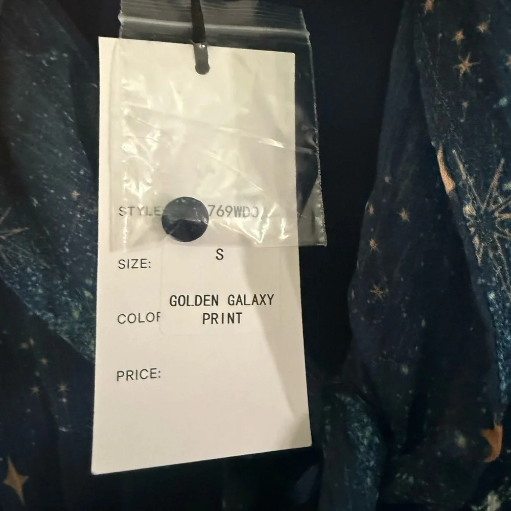 Unique Vintage Cosmic Galaxy maxi dress - size small - Picture 6 of 8